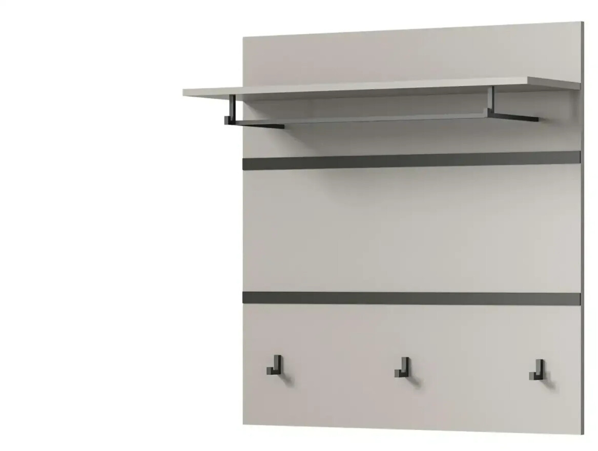 Möbel Kraft Wardrobe panel gray 85x93