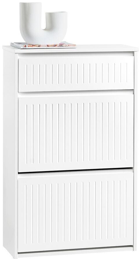 SoBuy Shoe tipper white 61x100x26cm FSR165-W