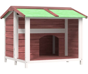 vidaXL Dog kennel solid wood pine 96 x 87 x 80 5 cm ab 136 67 Preisvergleich bei idealo