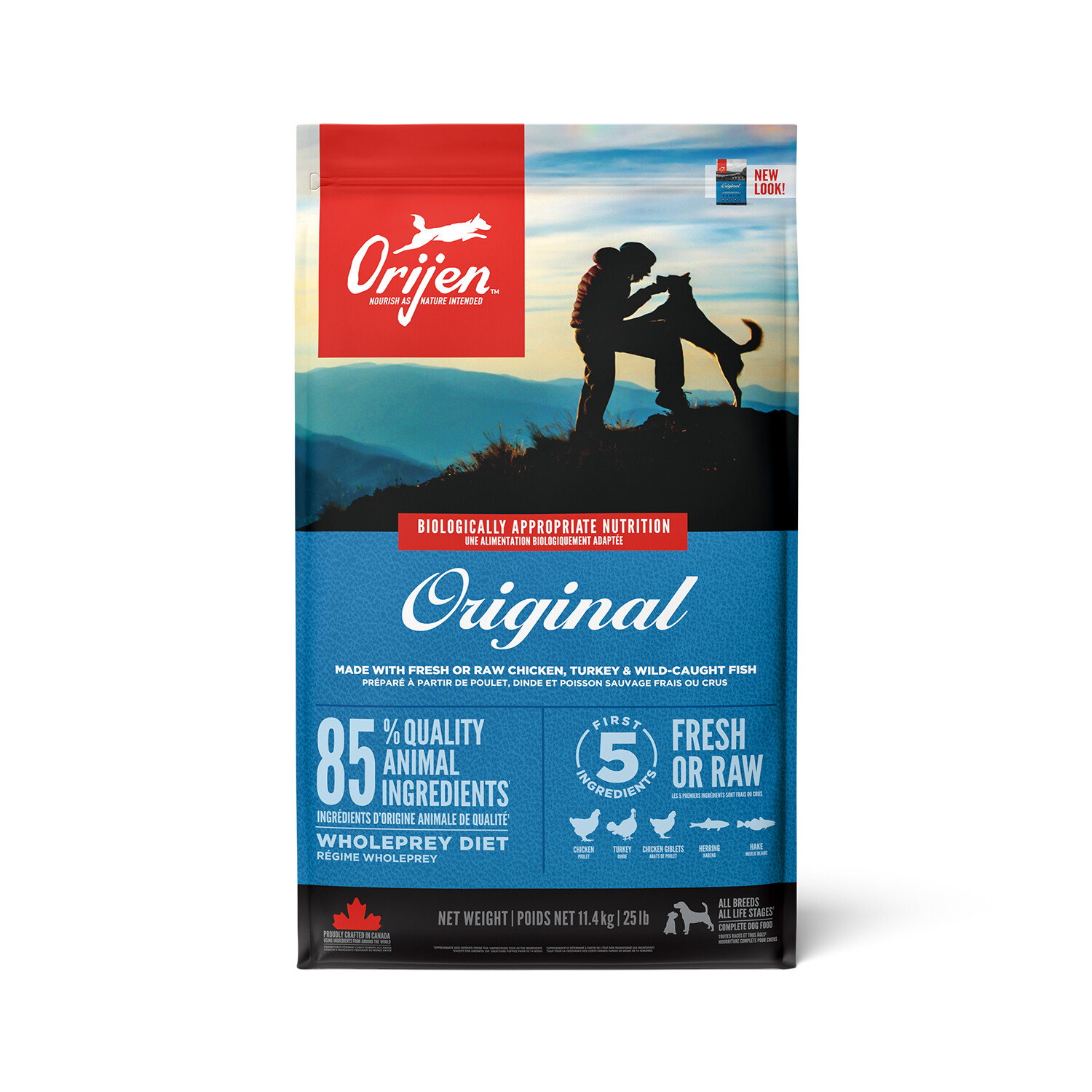 Orijen Croquettes pour chien Adult dog dry food 340g