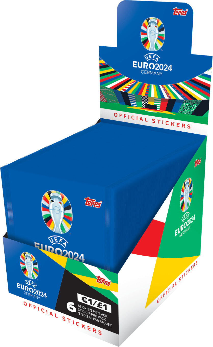 Topps UEFA Euro 2024 Official Stickers 100er Display