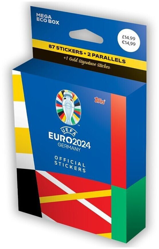 Topps UEFA Euro 2024 Official Sticker Collection - Mega Eco Box