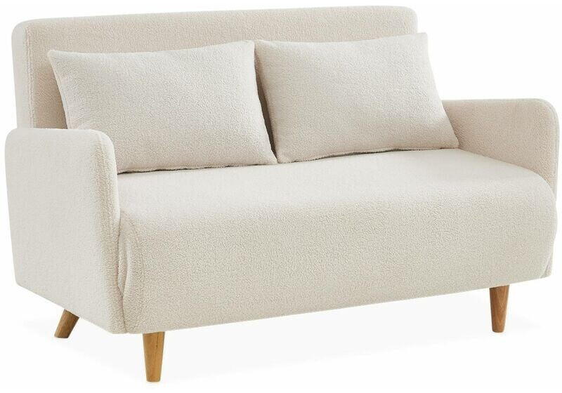 sweeek 2-seater single sofa Panam - sleep function white