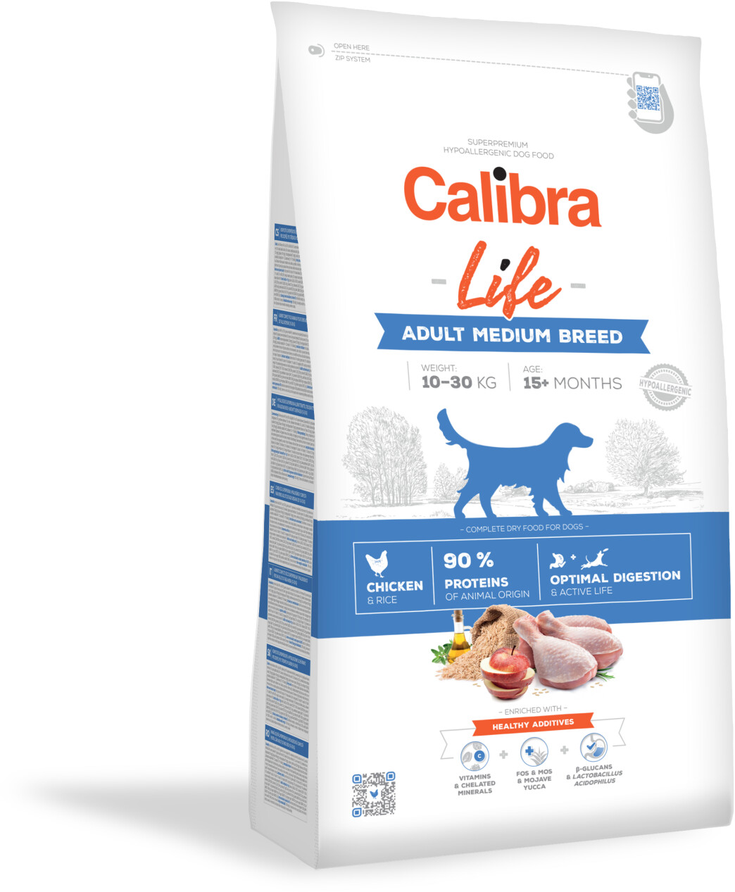 Calibra Life Adult Medium Breed dry dog food Chicken 12kg