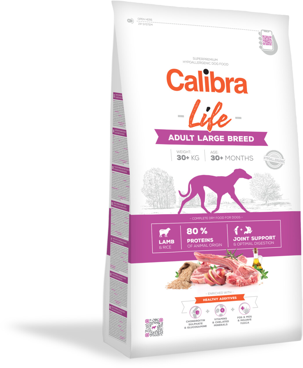 Calibra Dog Life Adult Large Breed dry food Lamb 12kg