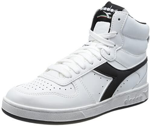 Diadora Magic Basketball Mid Icona Gymnastics Shoe white black