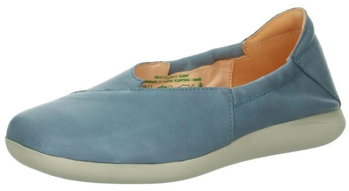 Think Leather ballerinas light blue