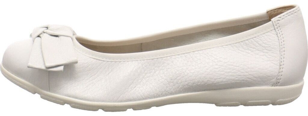 Caprice Ballerina white flat heel