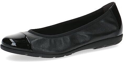 Caprice Airmotion Leather Elegant Wide G Ballerinas black