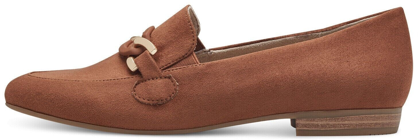 Jana Shoes Slipper with block heel vegan brown