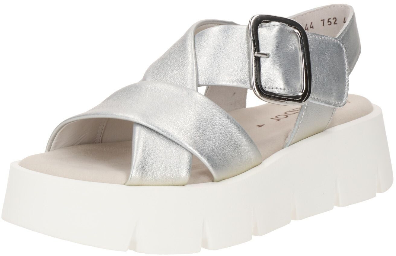 Gabor Damen Sandale silber 16600647 ab 88 88 Preisvergleich bei idealo