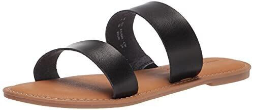 Amazon Essentials Women's Sandal with Two Straps black