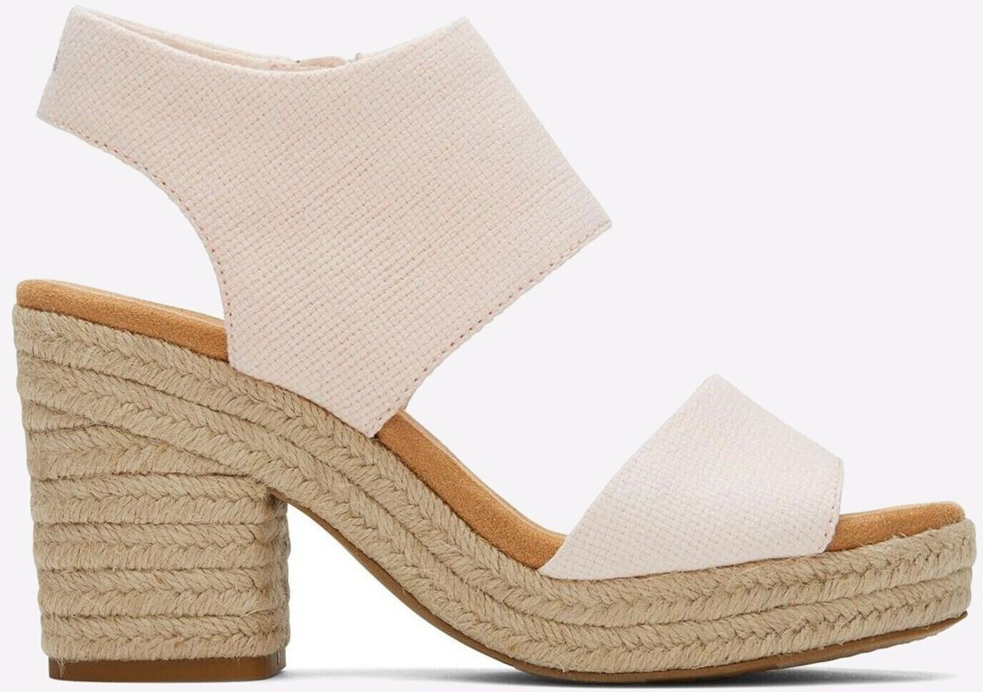 TOMS Shoes Majorca Platform Sandal with Heel dusty peach
