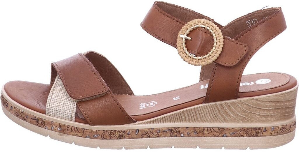 Remonte Dorndorf Wedge Sandals D3067 brown combo