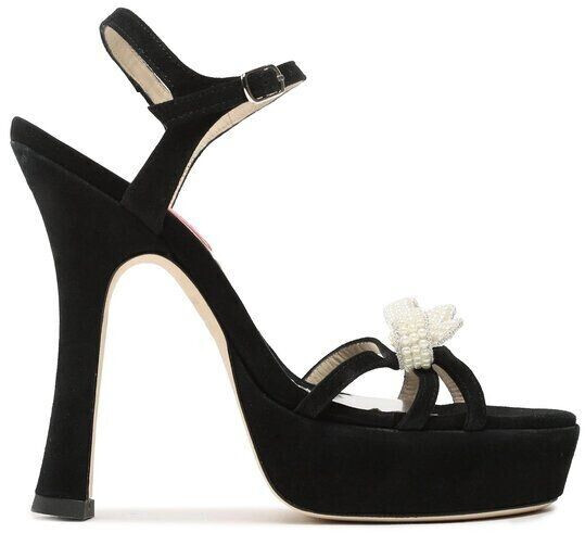 Custommade Sandals Arlina Pearl Bow 999621047 black