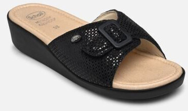 Scholl MANGO BROWN Women's Shoes with Buckle blue