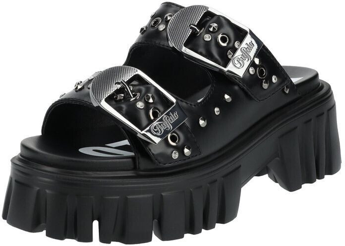 Buffalo Slide sandal black silver 16100974