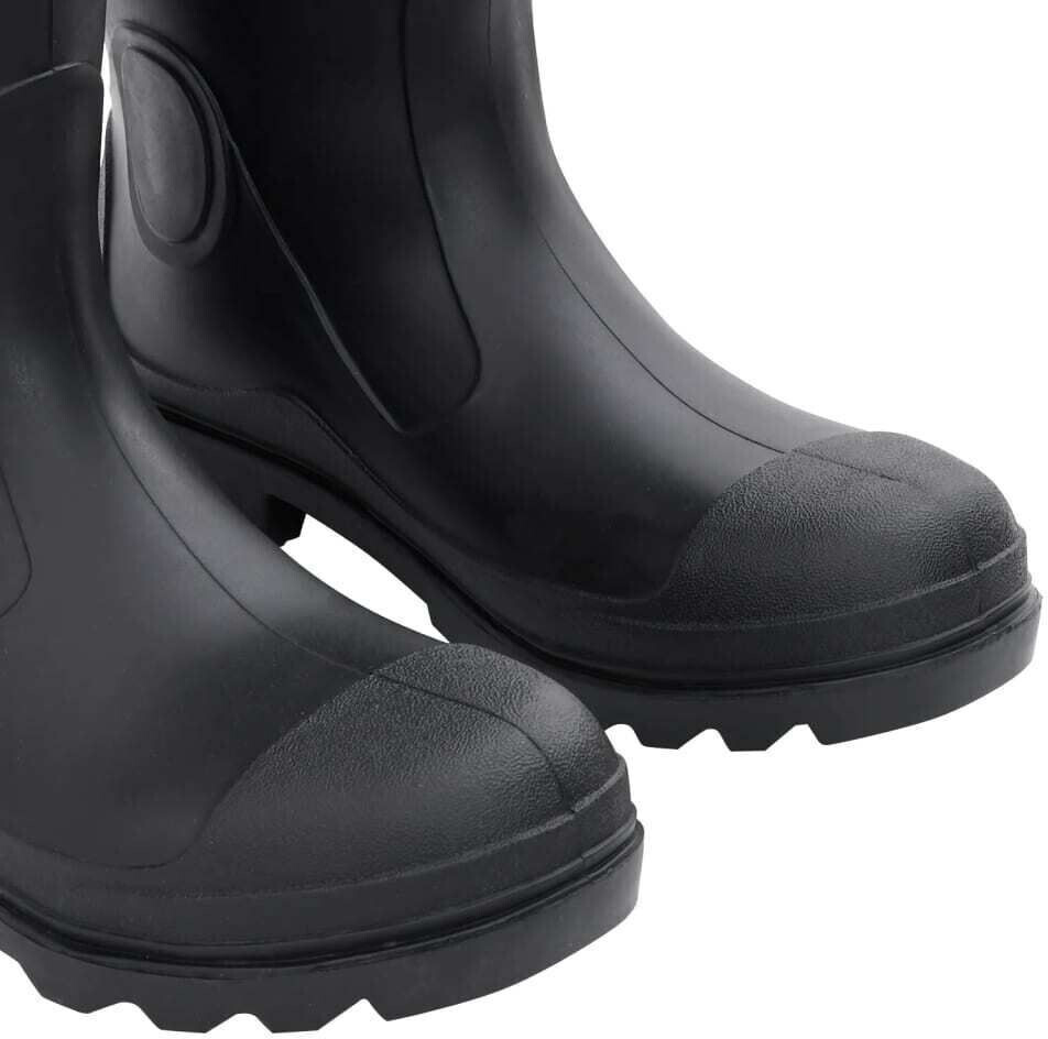 vidaXL Rubber with removable lining black PVC