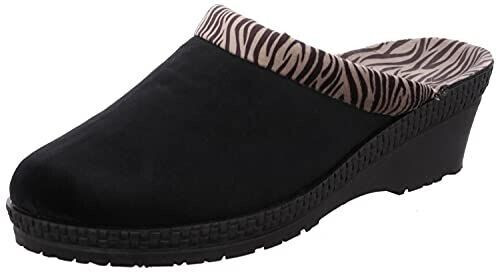 Rohde Slippers House Shoes Wedge Heel Neustadt-50 black
