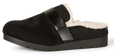 Amazon Essentials Shearling Mule Shoes black micro suede