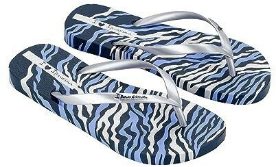 Ipanema ANIMALE Print III FEM Flipflop blue silver