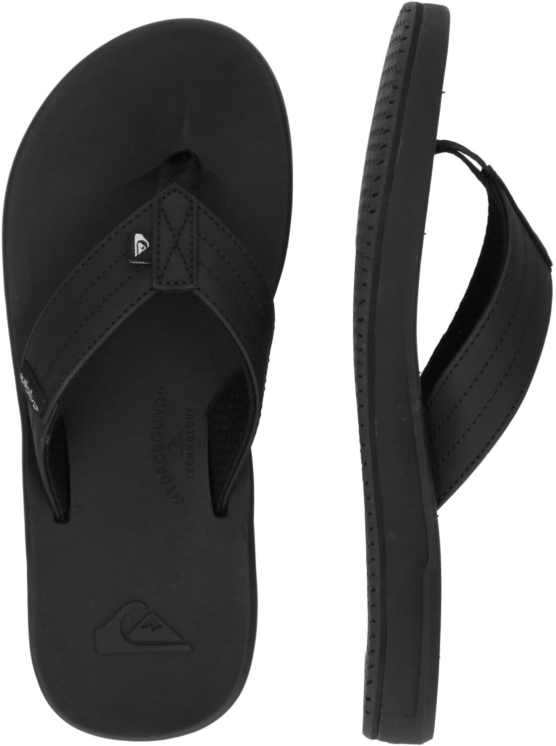 Quiksilver Slide sandal black flat heel