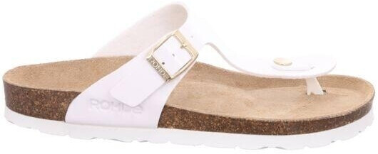 Rohde ALBA Women's Flip Flops Toe Post Sandals white lacquer