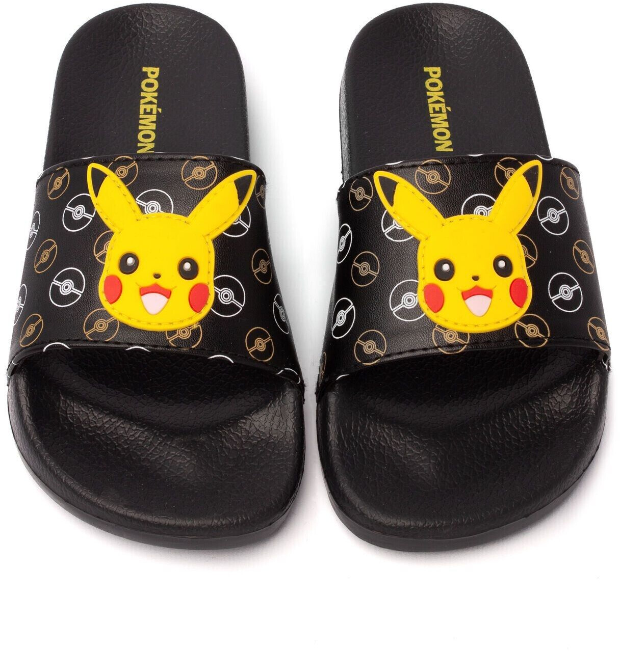 Pokémon Pikachu Sandals Boys Kids Sliders Beach Shower Flip Flops