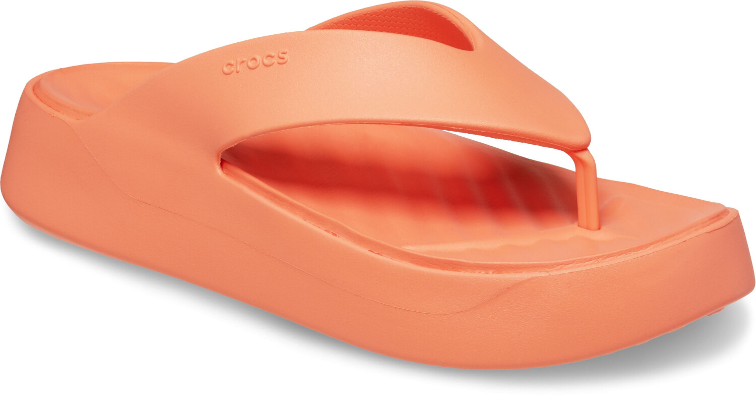 Crocs orange flip flops top