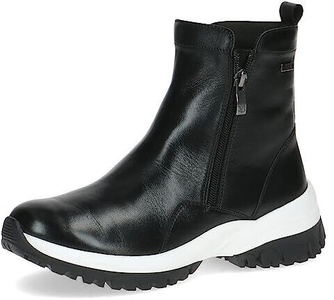 Caprice Flat Airmotion made of leather water-repellent wide G black