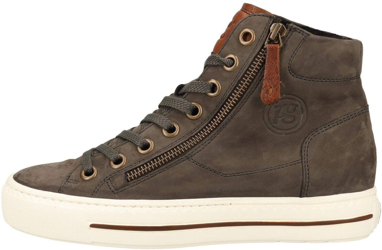 Paul Green Super Soft Hightop – Stivaletti In Pelle Nera, Suola EVA Leggera, Tacco Piatto