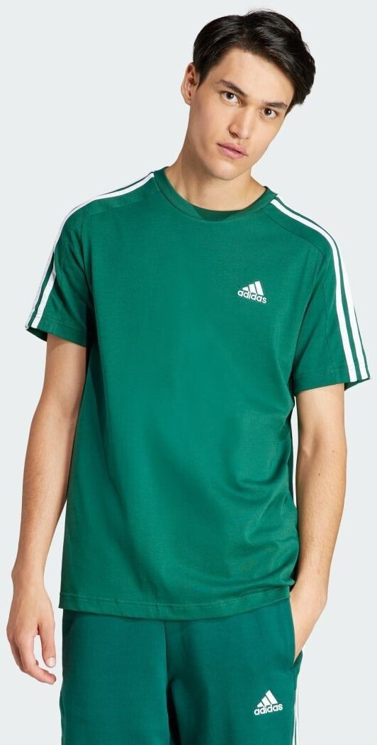Adidas Essentials Single Jersey 3-Stripes T-Shirt collegiate green (IS1333)