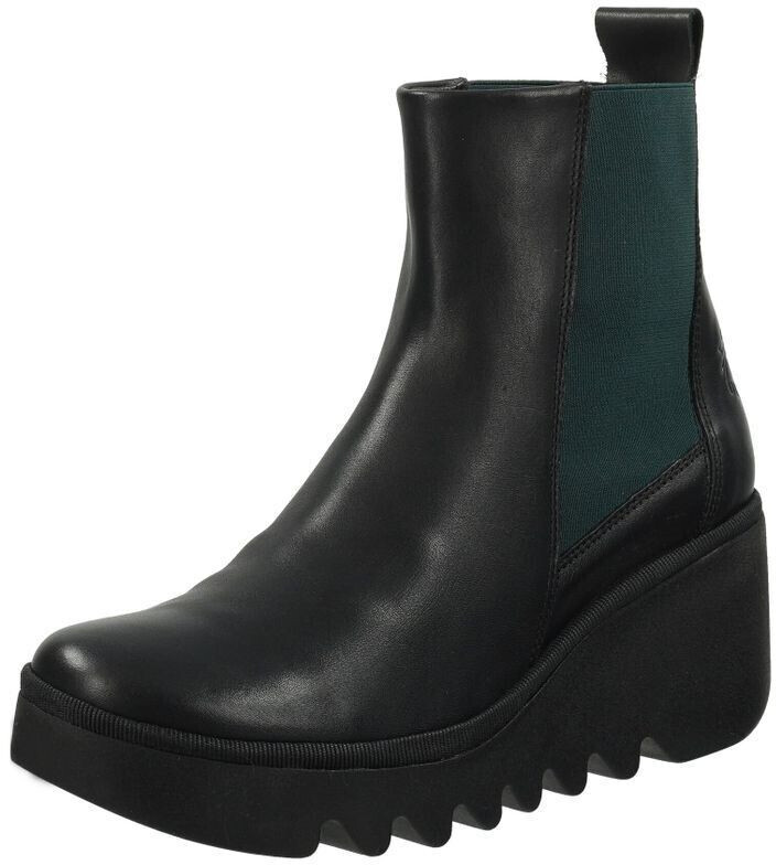 Fly London Leather Textile black