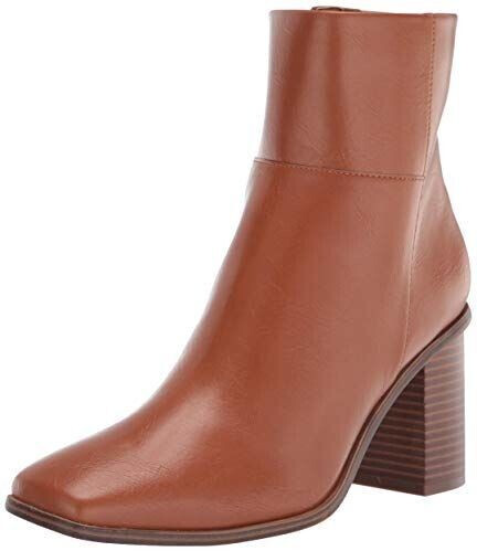 The Drop Ibita high-heeled with side zipper cognac