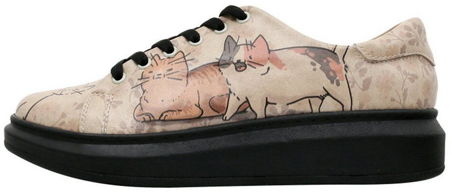 DOGO Mexican Platform Sneaker Vegan beige brown