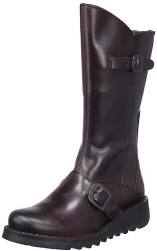 Fly London MES 2 with buckle wine black sole