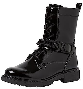 Jana Shoes Lace-up synthetic leather with buckle Wide H Extra Wide black