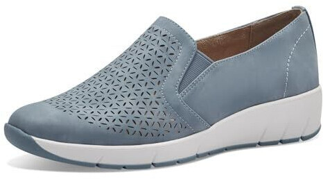 Jana Shoes Slipper with wedge heel blue Denim