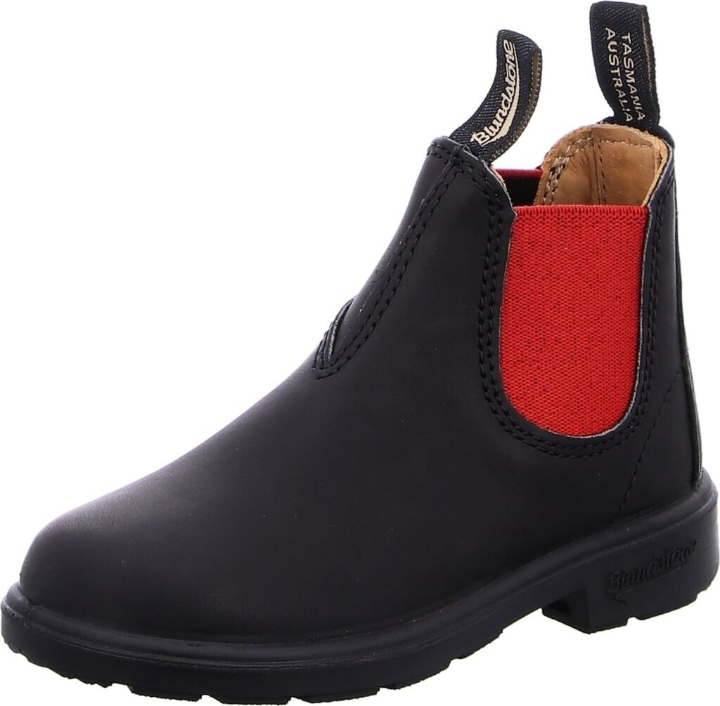 Blundstone #581 Leather Elastic Kids black red