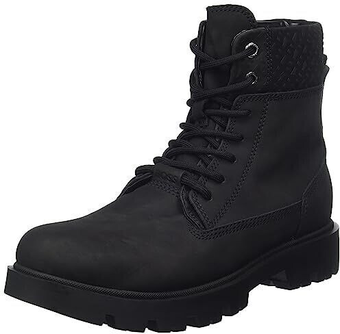 Hugo Boss Adley Half made of nubuck leather with tonal monograms at the entry black