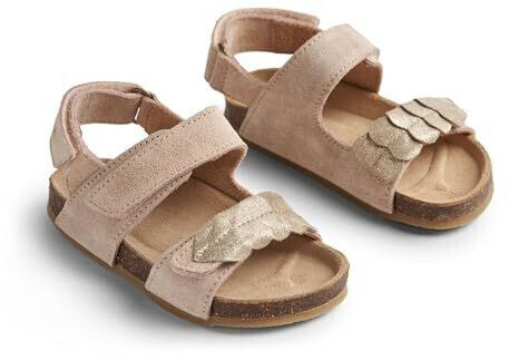Wheat Open-toe Cork Sandal Clara Unisex genuine leather
