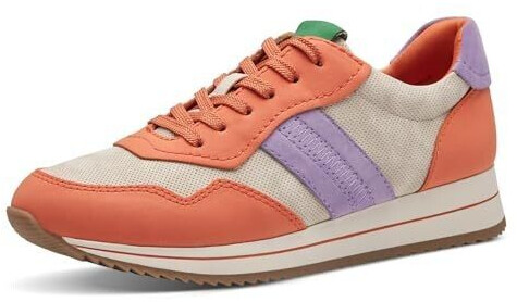 Jana Shoes Flat Sneaker with Thick Sole Vegan orange