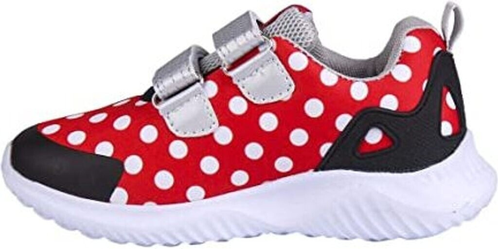 CERDÁ LIFE'S LITTLE MOMENTS Easy to put on summer shoes sneakers for girls with velcro fastening colorful shoes with the main character of Minnie Mouse red