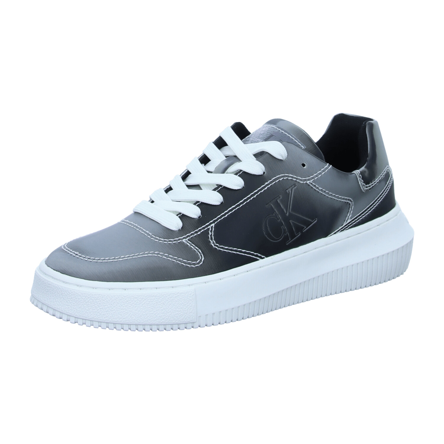 Calvin Klein Sneakers Chunky Cupsole Low Lace Mg Dc YW0YW01429 silver