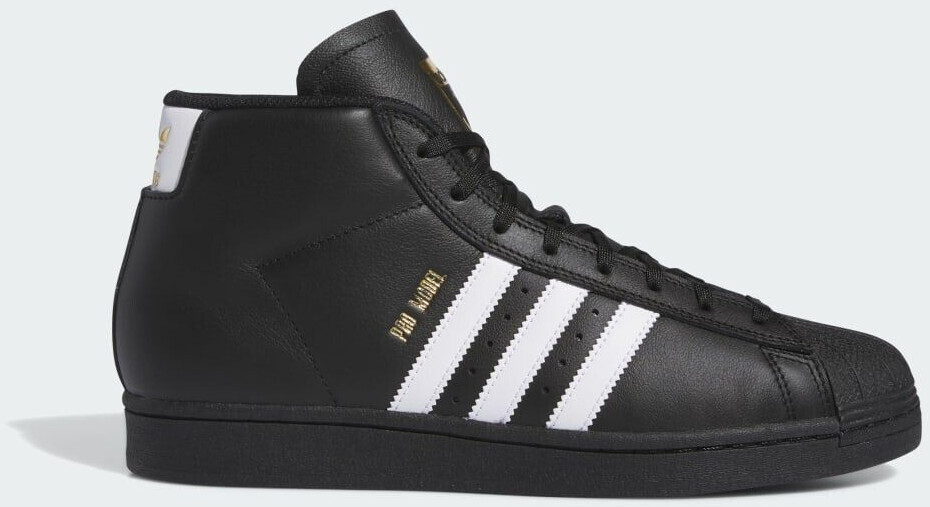Adidas Pro Model ADV Skate Shoe Core Black Cloud White Gold Metallic