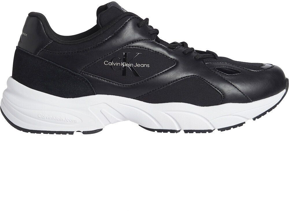 Calvin Klein Retro Tennis Low Laceup Mtl Trainers black