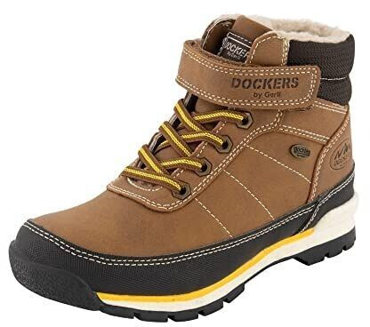 Dockers by Gerli Boys lace-up water-repellent warm lined short brown