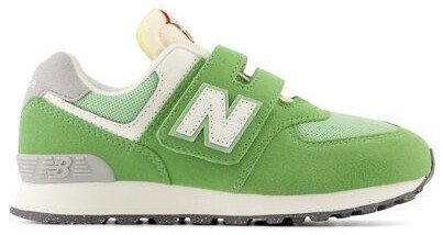 New Balance Kids 574 HOOK LOOP green white