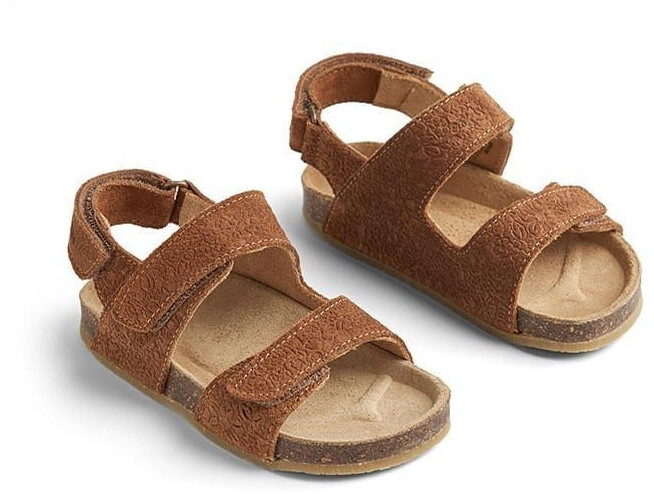 Wheat Open-toe Cork Sandal Cameron Unisex genuine leather