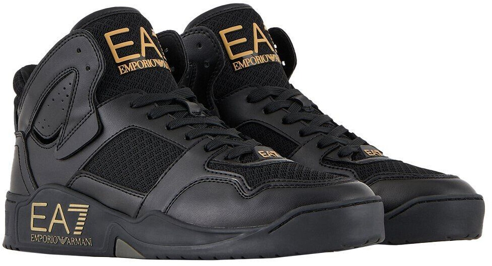 Emporio Armani Basket Mid Summe Trainers black